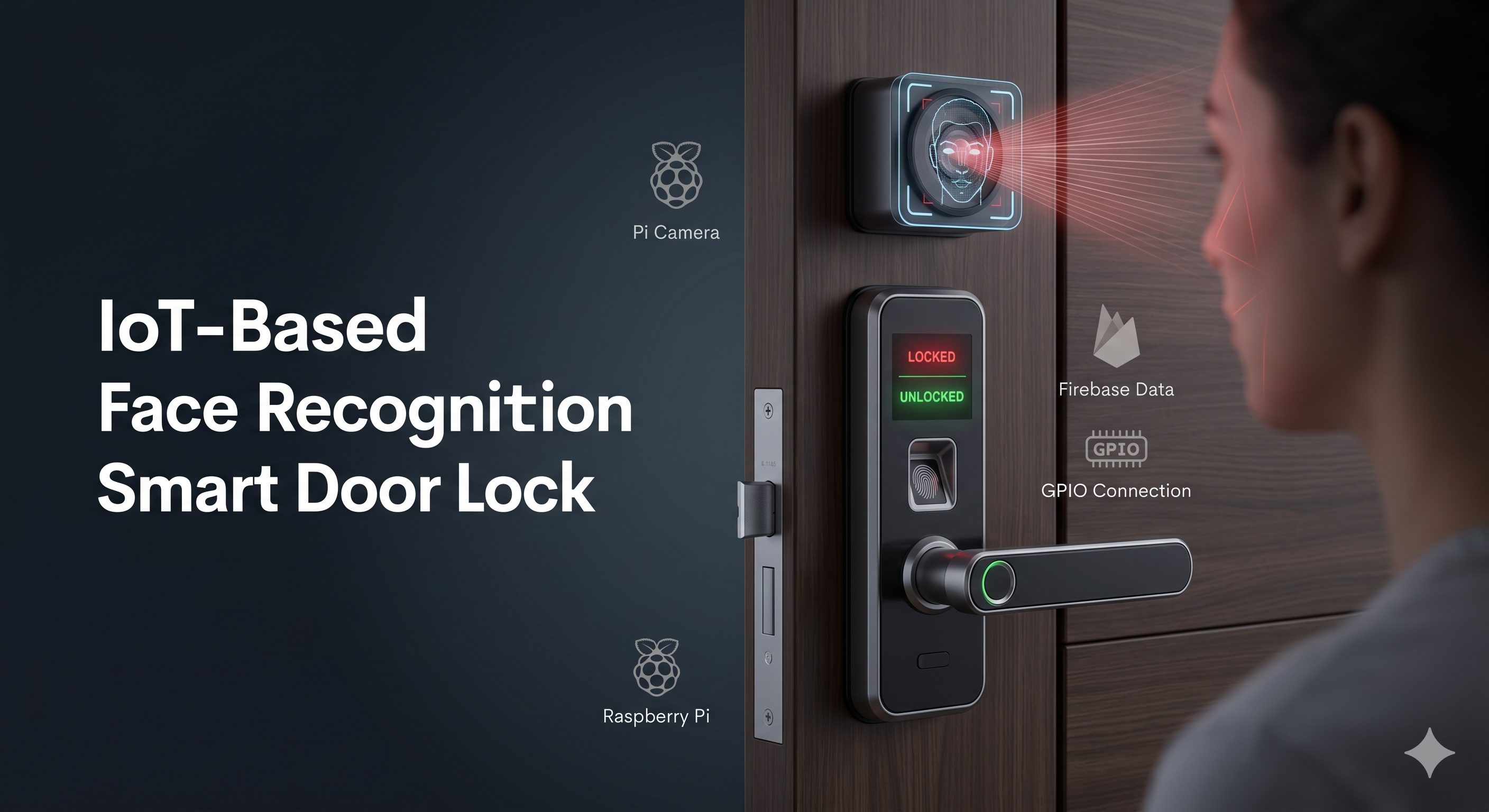 IoT face recognition smart door lock